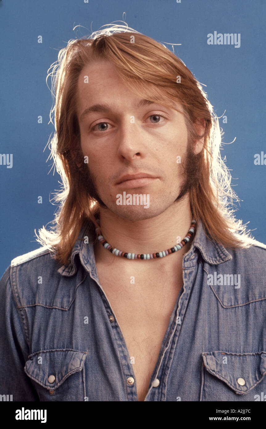 BAD COMPANY UK rock group with Simon Kirke in 1975 Stock Photo 3439227