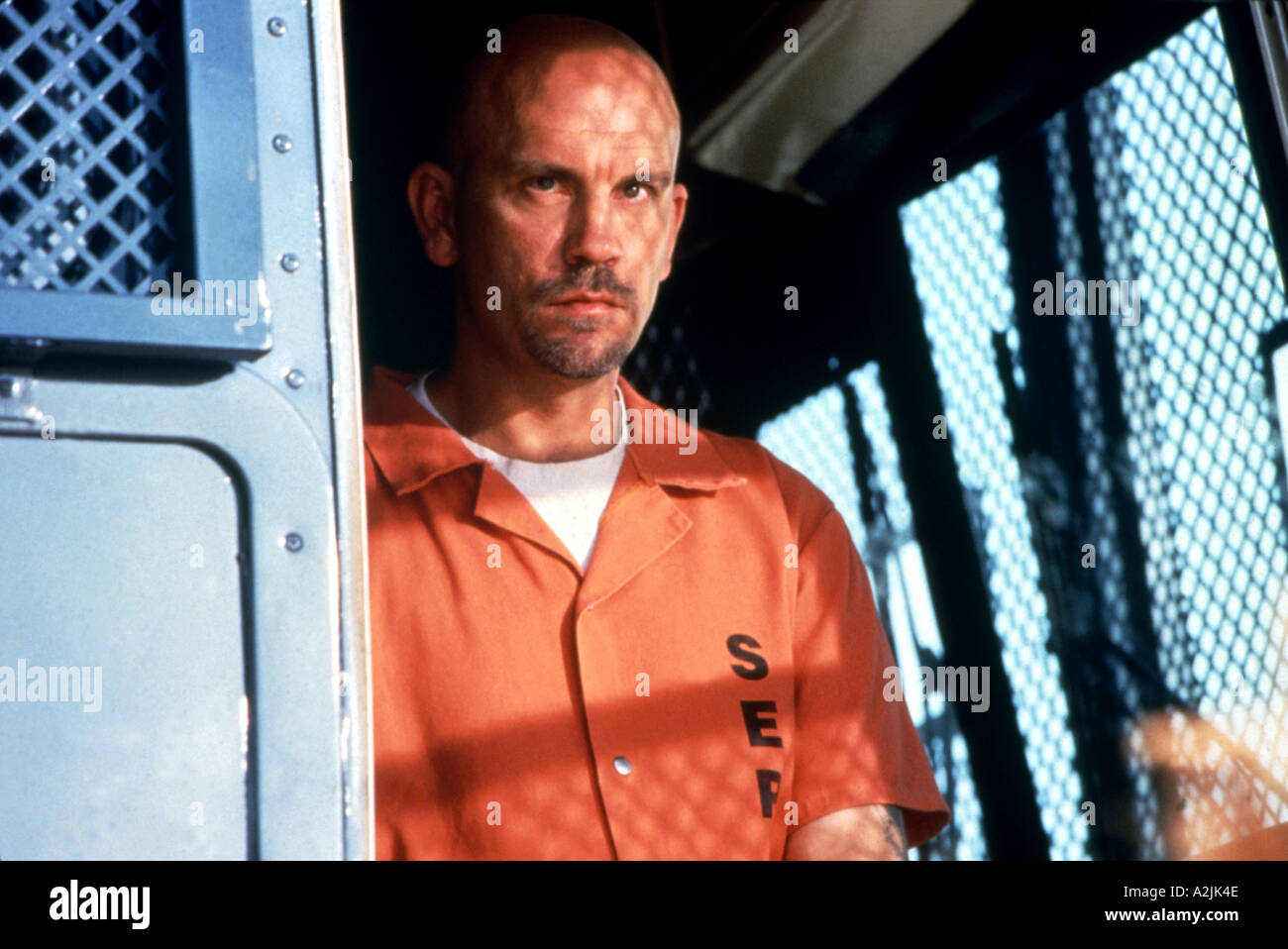 CON AIR John Malkovich as Cyrus Grissom in the 1997 film Stock Photo