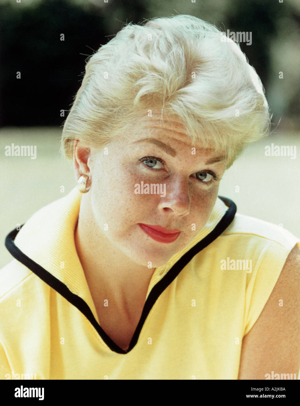 Doris day blonde freckles hi-res stock photography and images - Alamy