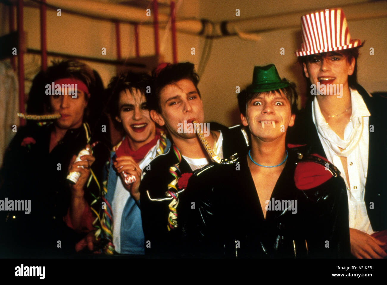 DURAN DURAN UK pop group about 1985 Stock Photo