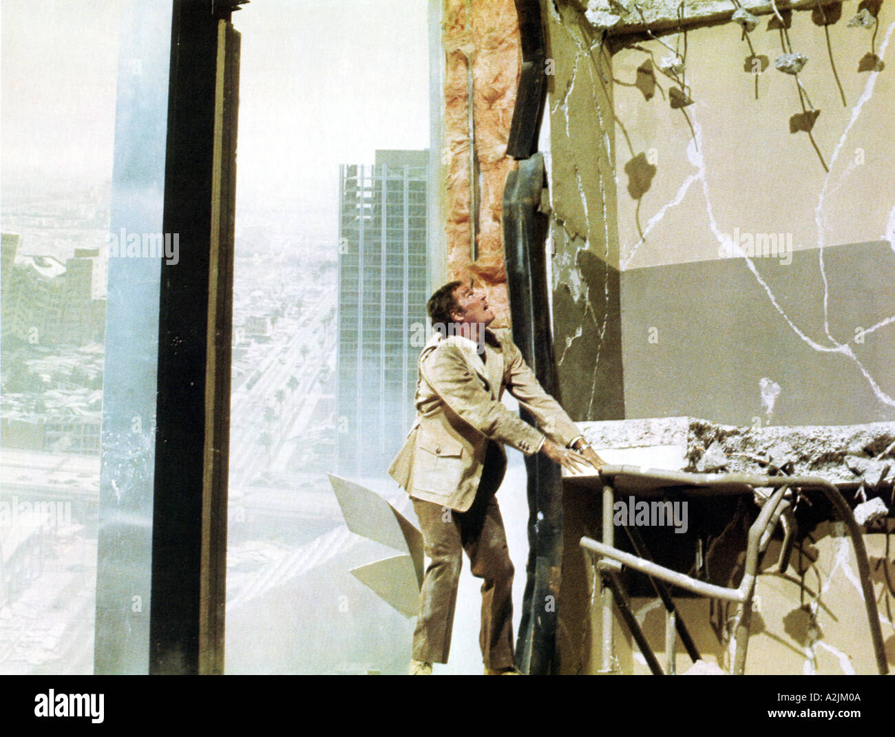 EARTHQUAKE 1974 film starring Charlton Heston Stock Photo Alamy