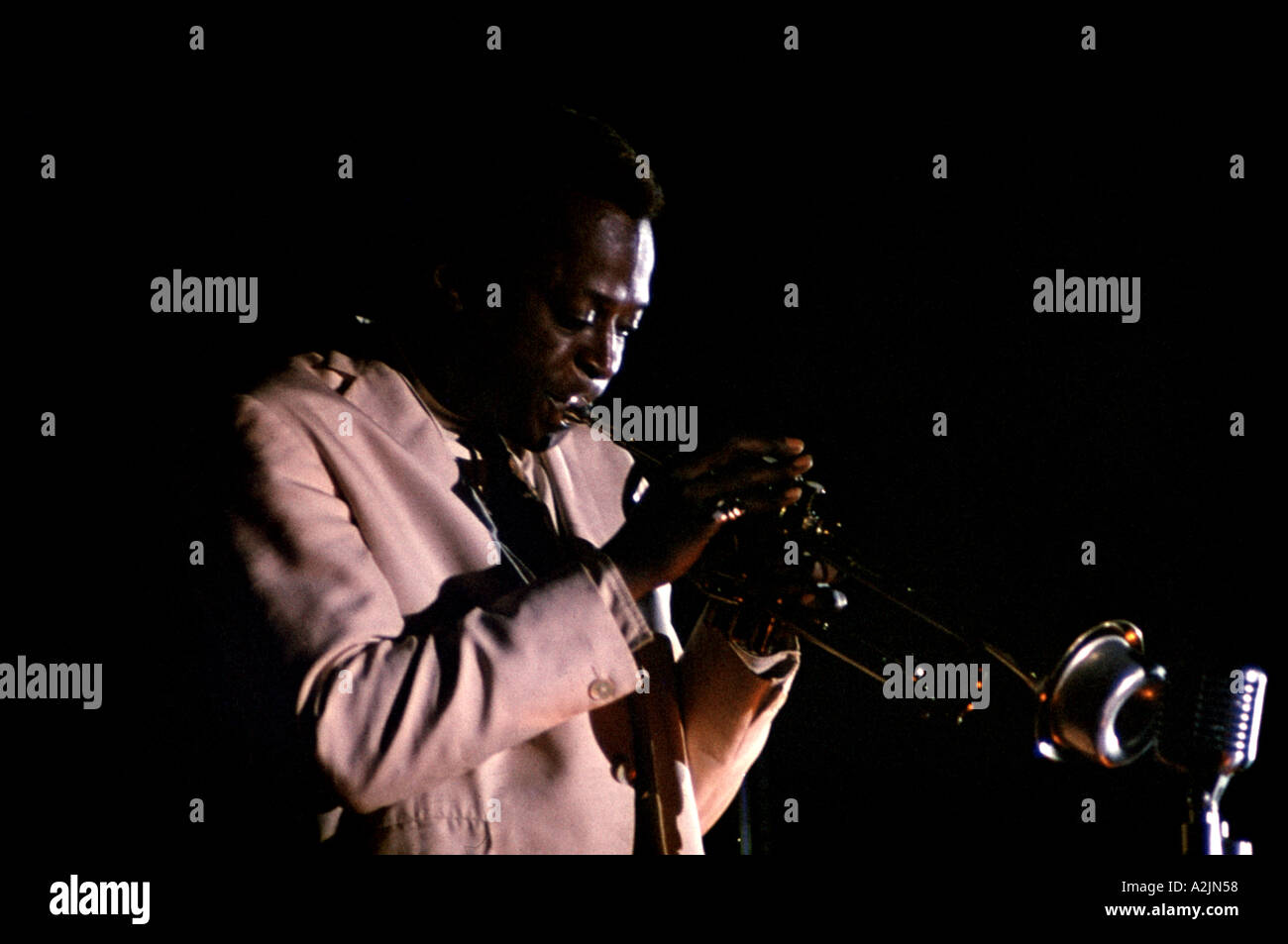 MILES DAVIS US jazz musician Stock Photo