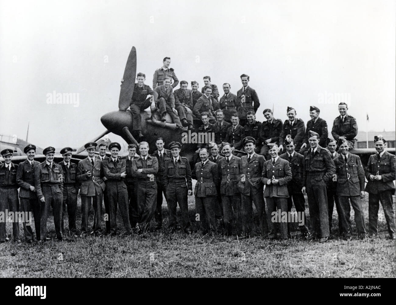 WW2 257 RAF Fighter Squadron at High Ercall Stock Photo