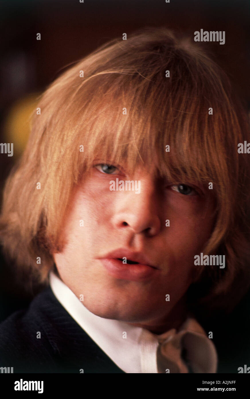 Rolling Stones Guitarist Brian Jones In 1968 Stock Photo Alamy