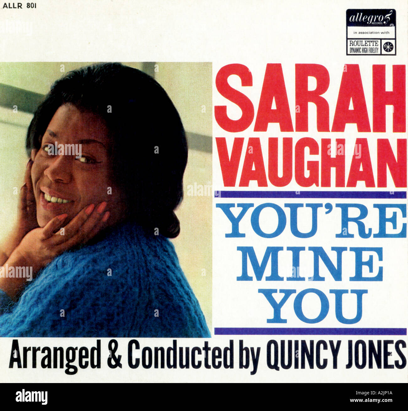SARAH VAUGHAN cover of her album You re Mine You Stock Photo