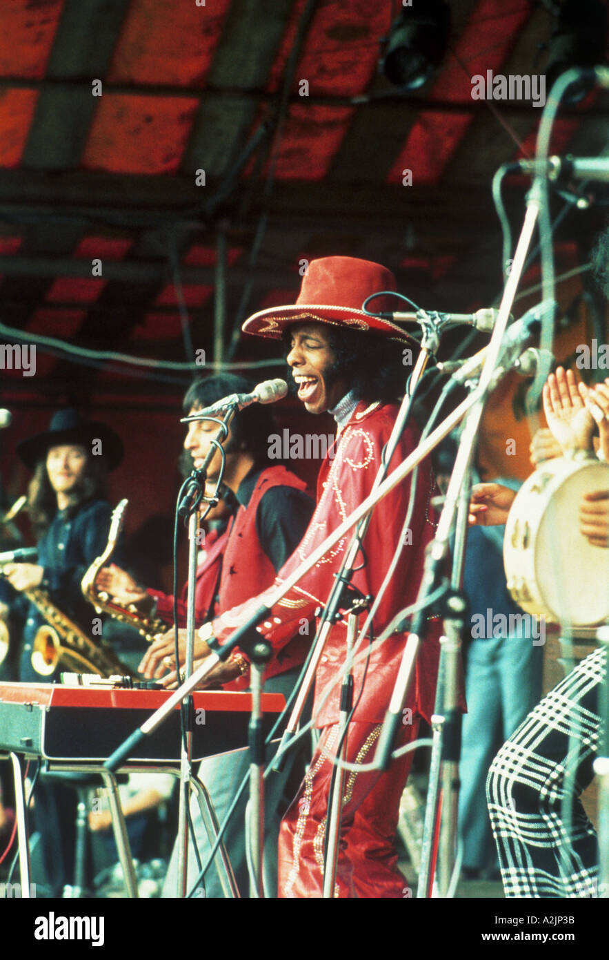 SLY AND THE FAMILY STONE American grouip led by Sly Stone Stock Photo