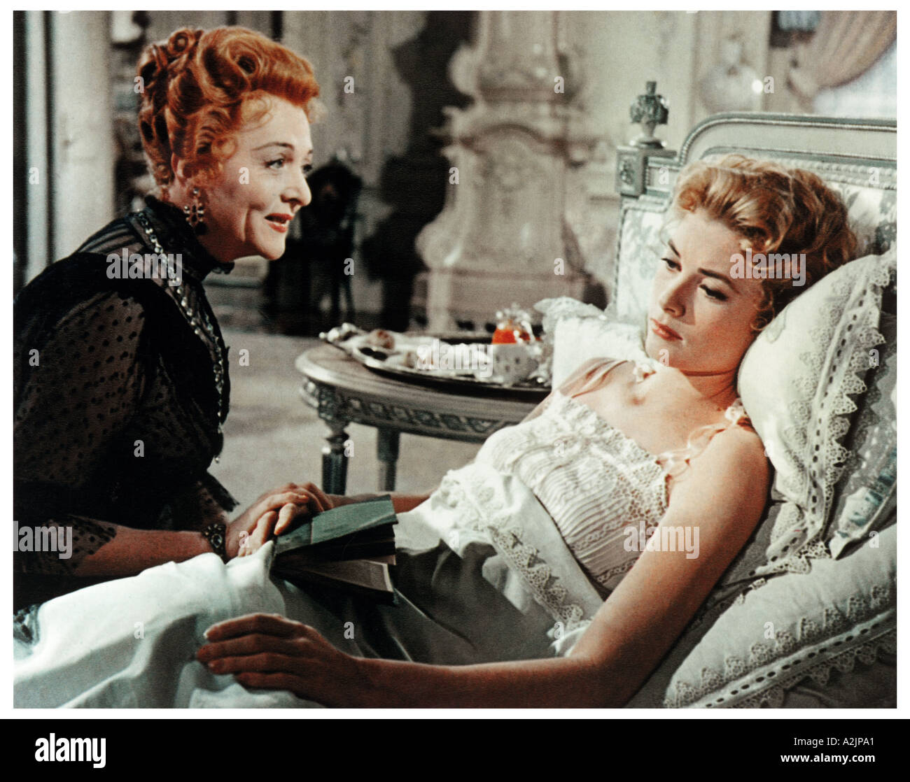 THE SWAN 1956 film with Grace Kelly left and Agnes Moorhead Stock Photo