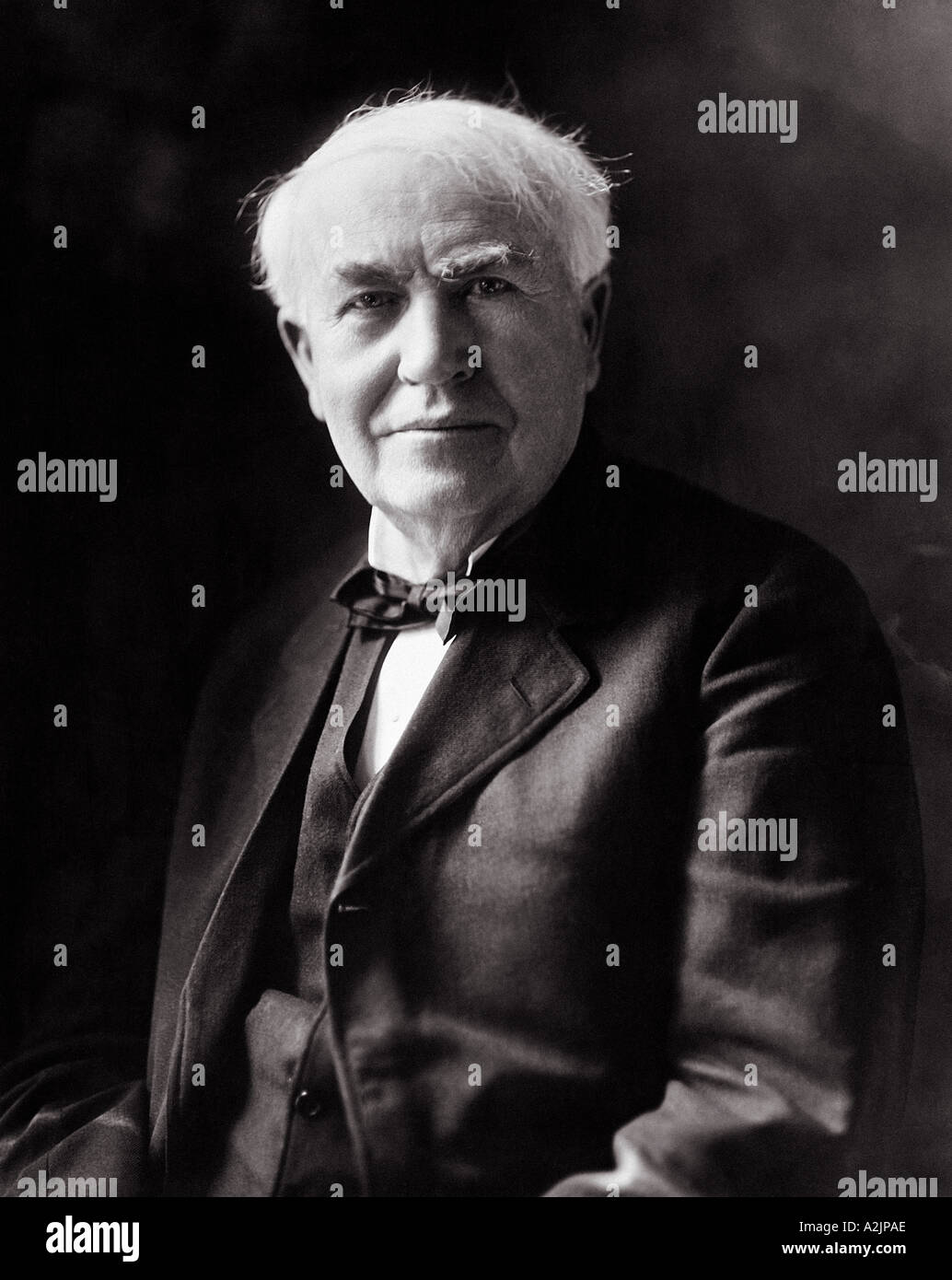 THOMAS ALVA EDDISON 1847 1931 prolific American inventor especially in the application of electricity Stock Photo