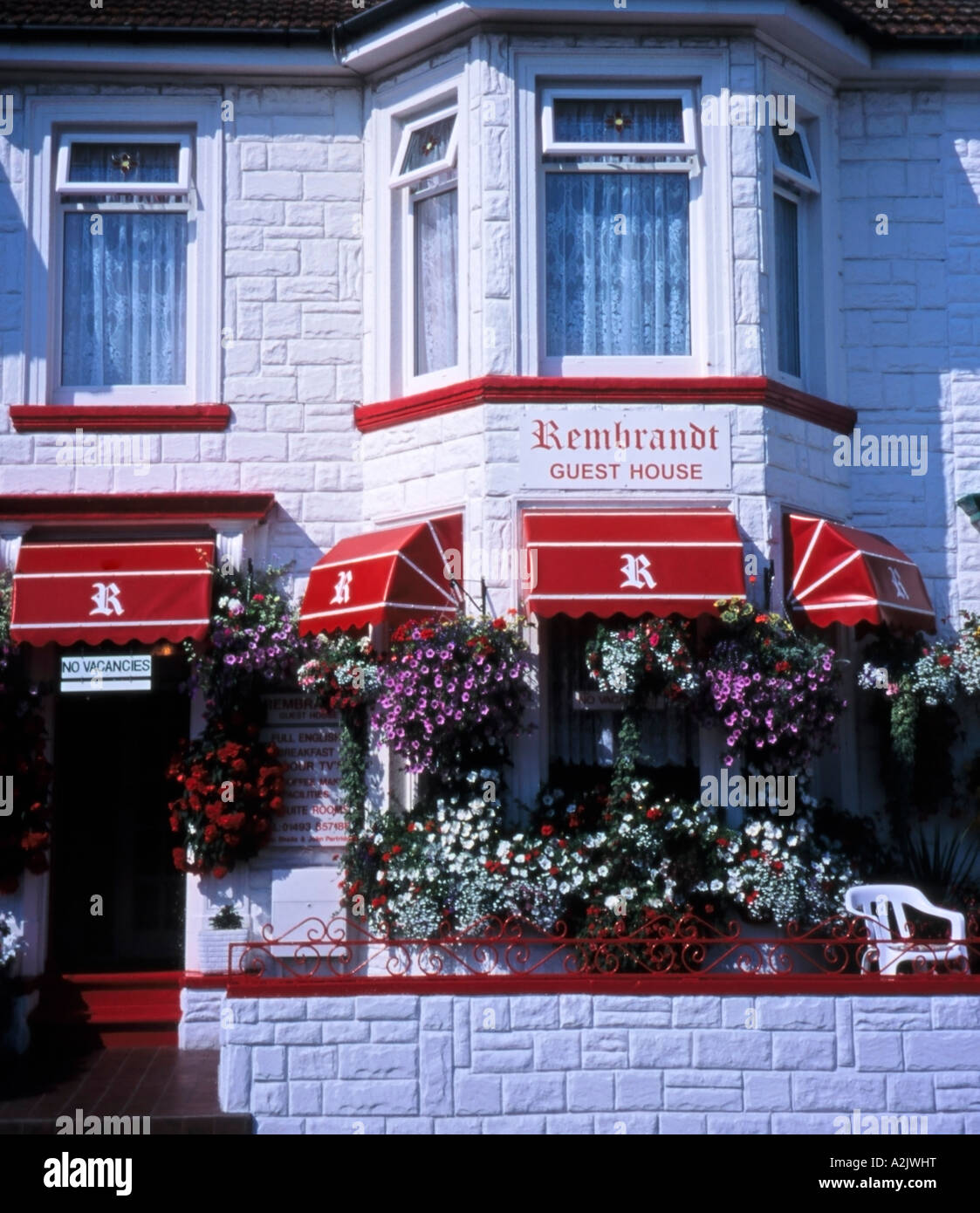 British Bed and Breakfast, Trafalgar Road, Great Yarmouth, Norfolk, England, United Kingdom Stock Photo