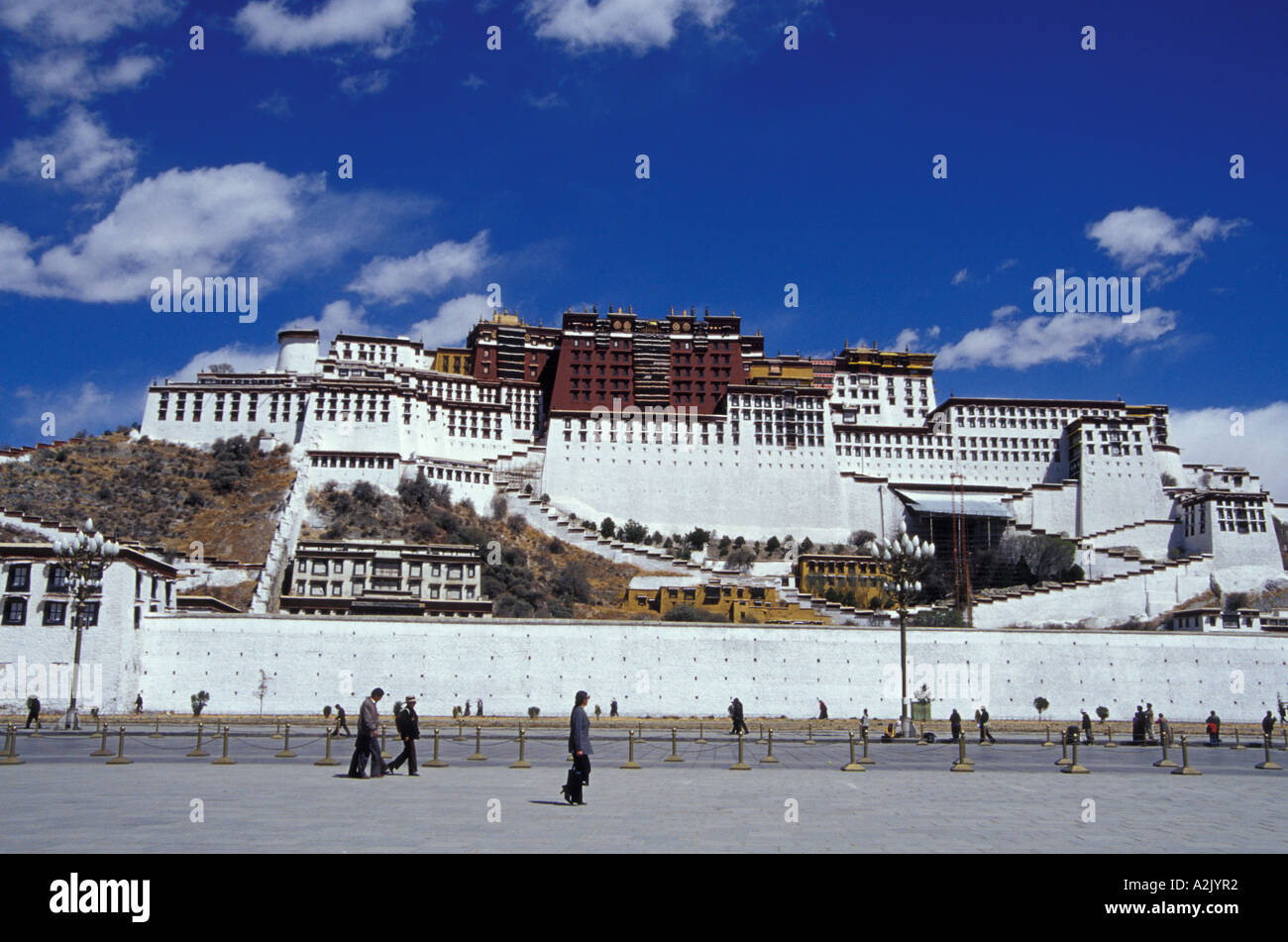 Tibet, Lhasa, Potala Palace. View from city square. UNESCO World ...