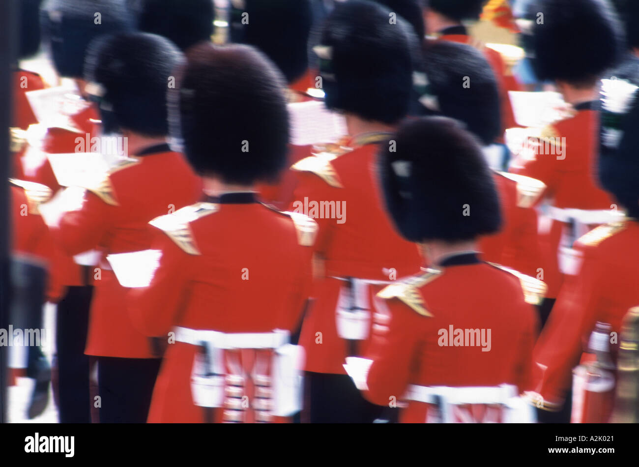 United Kingdom London Buckingham Palace Changing Guards Stock Photo