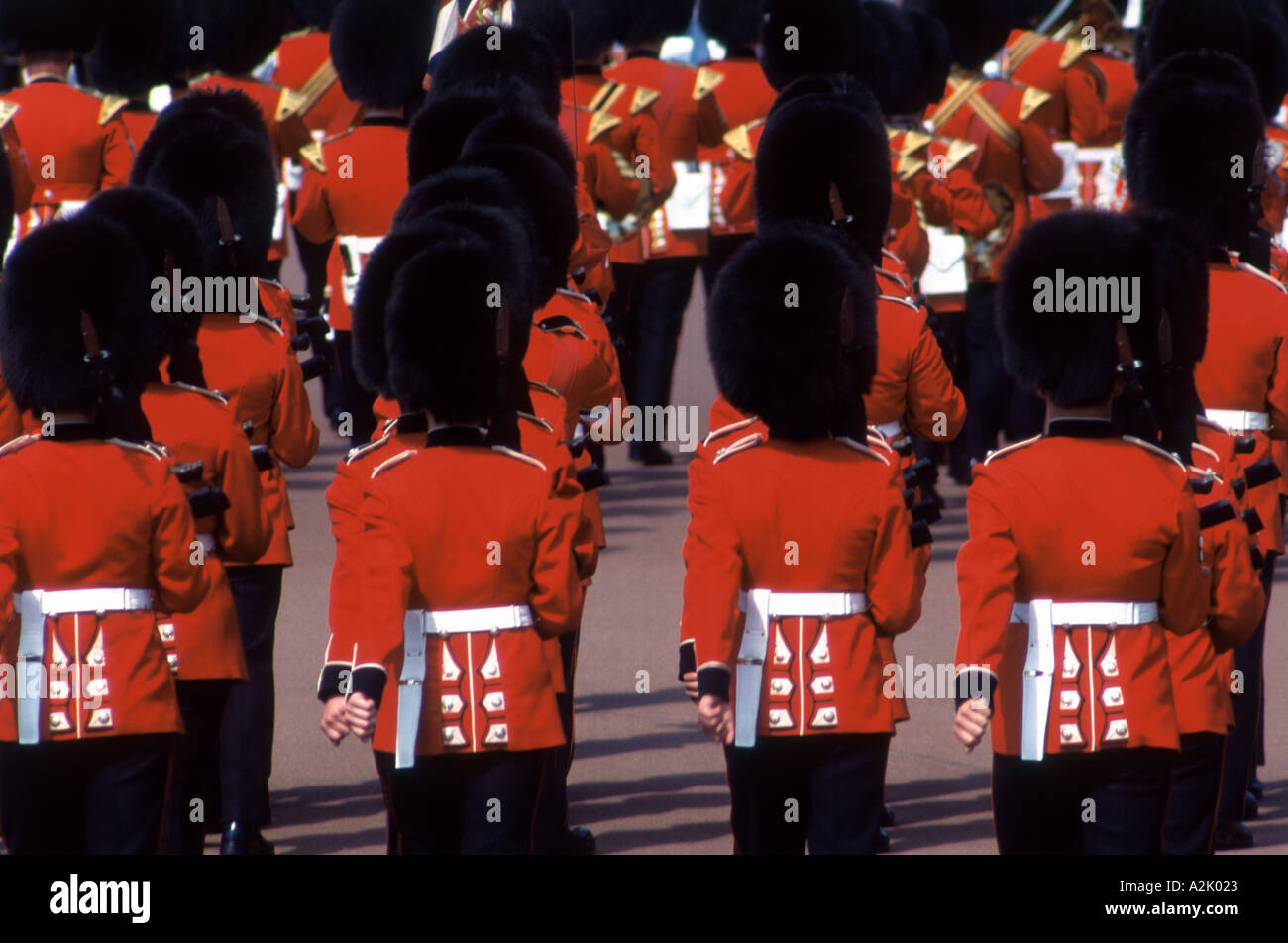 United Kingdom London Buckingham Palace Changing Guards Stock Photo