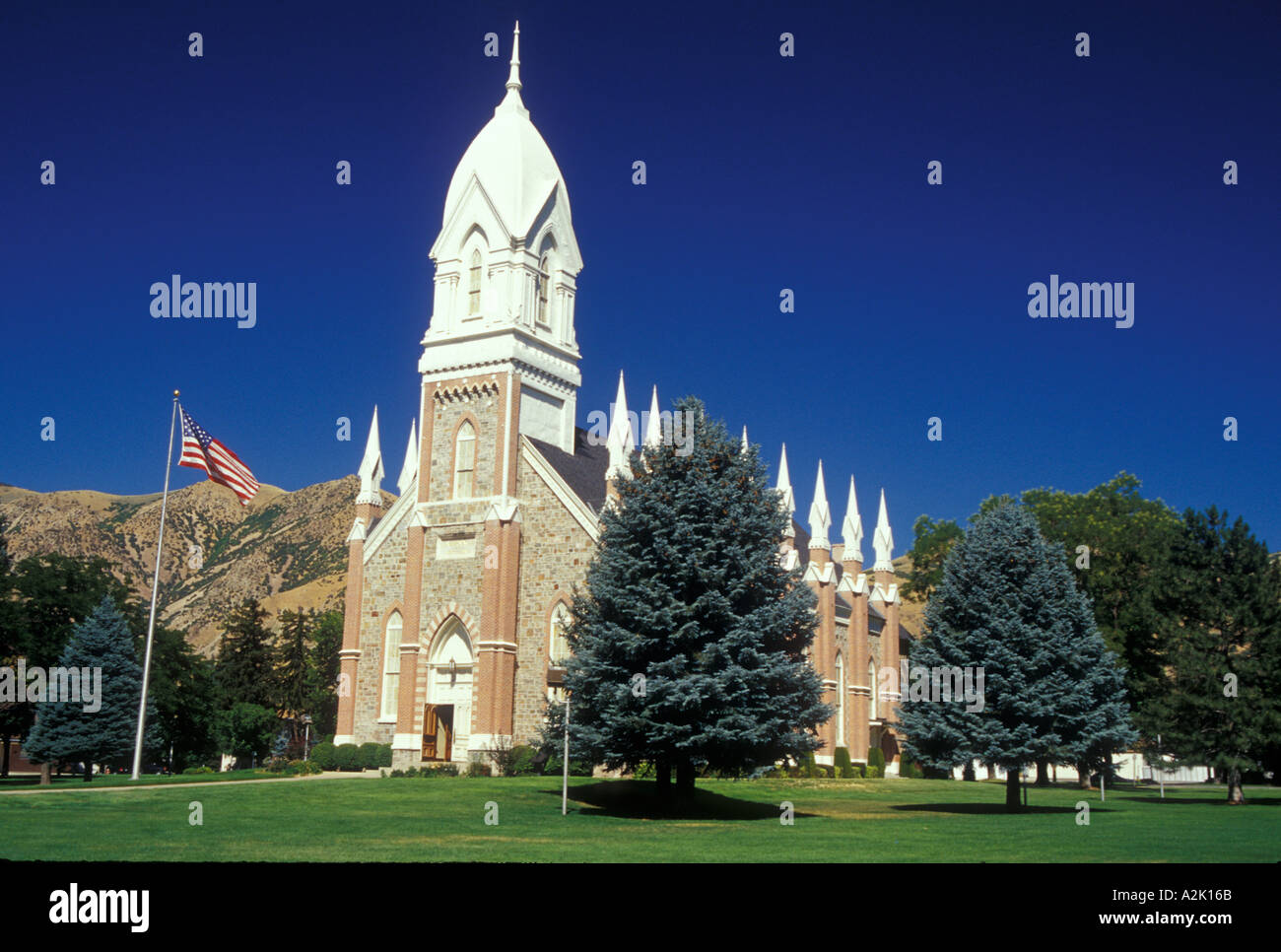 Brigham temple hi-res stock photography and images - Alamy