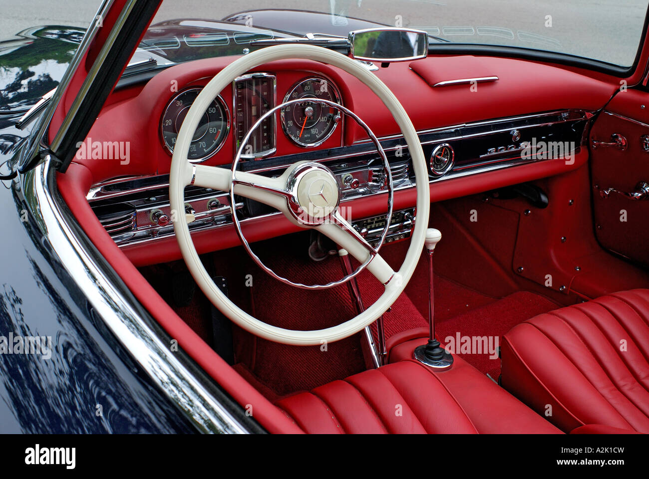 Mercedes Benz ^300 SL 'Roadster, ^1955, interior, California Stock Photo -  Alamy