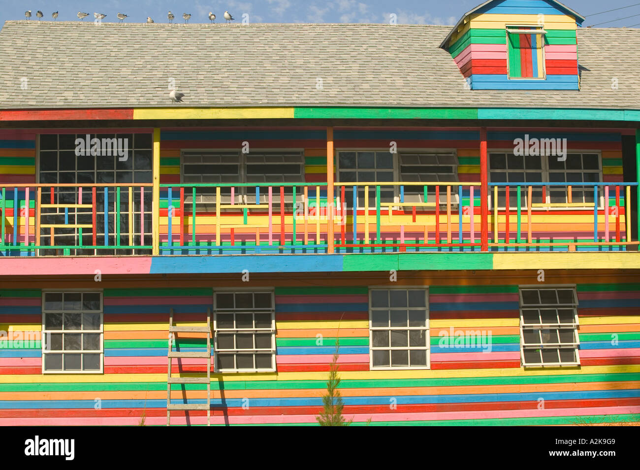 BAHAMAS, New Providence Island, Nassau Arawak Cay, Colorful Restaurant