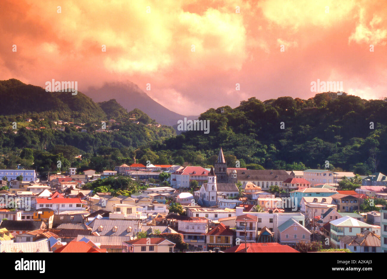 Caribbean, Dominica, Roseau Stock Photo Alamy