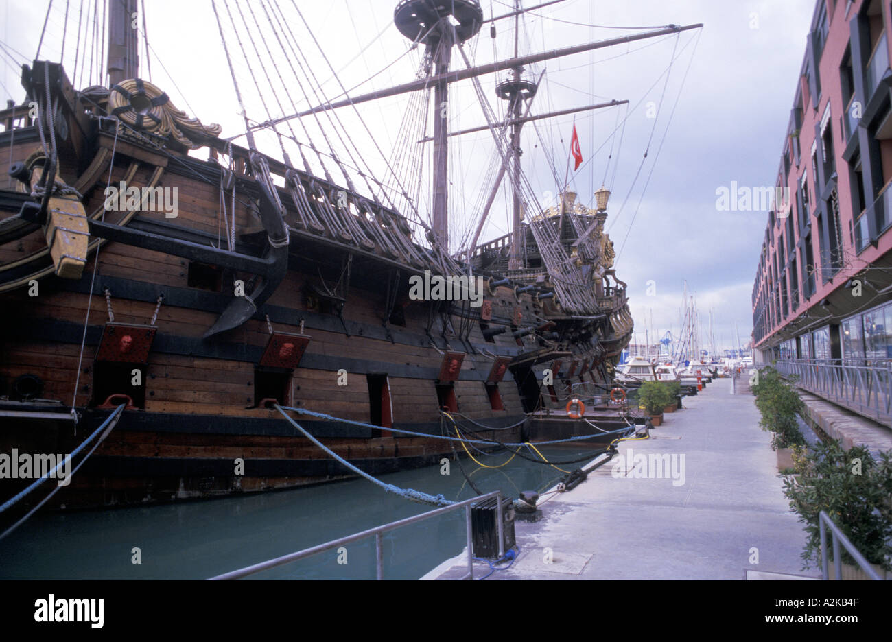 Pirates galleon Stock Photo