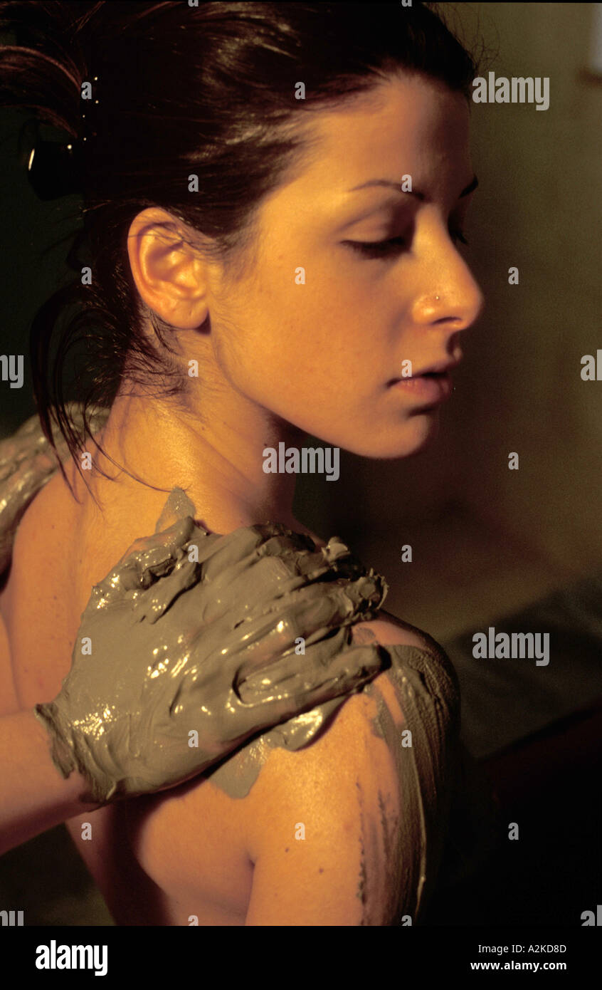Mud body treatment italy hi-res stock photography and images - Alamy