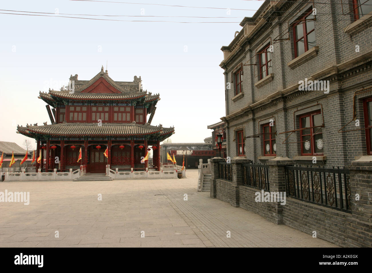 Ancient architecture of old Beijing, China. Stock Photo