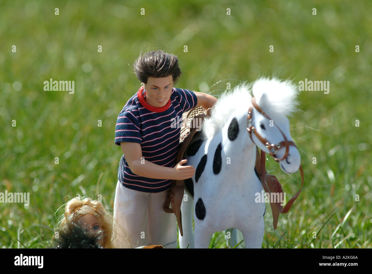 barbie ken on horse Stock Photo - Alamy