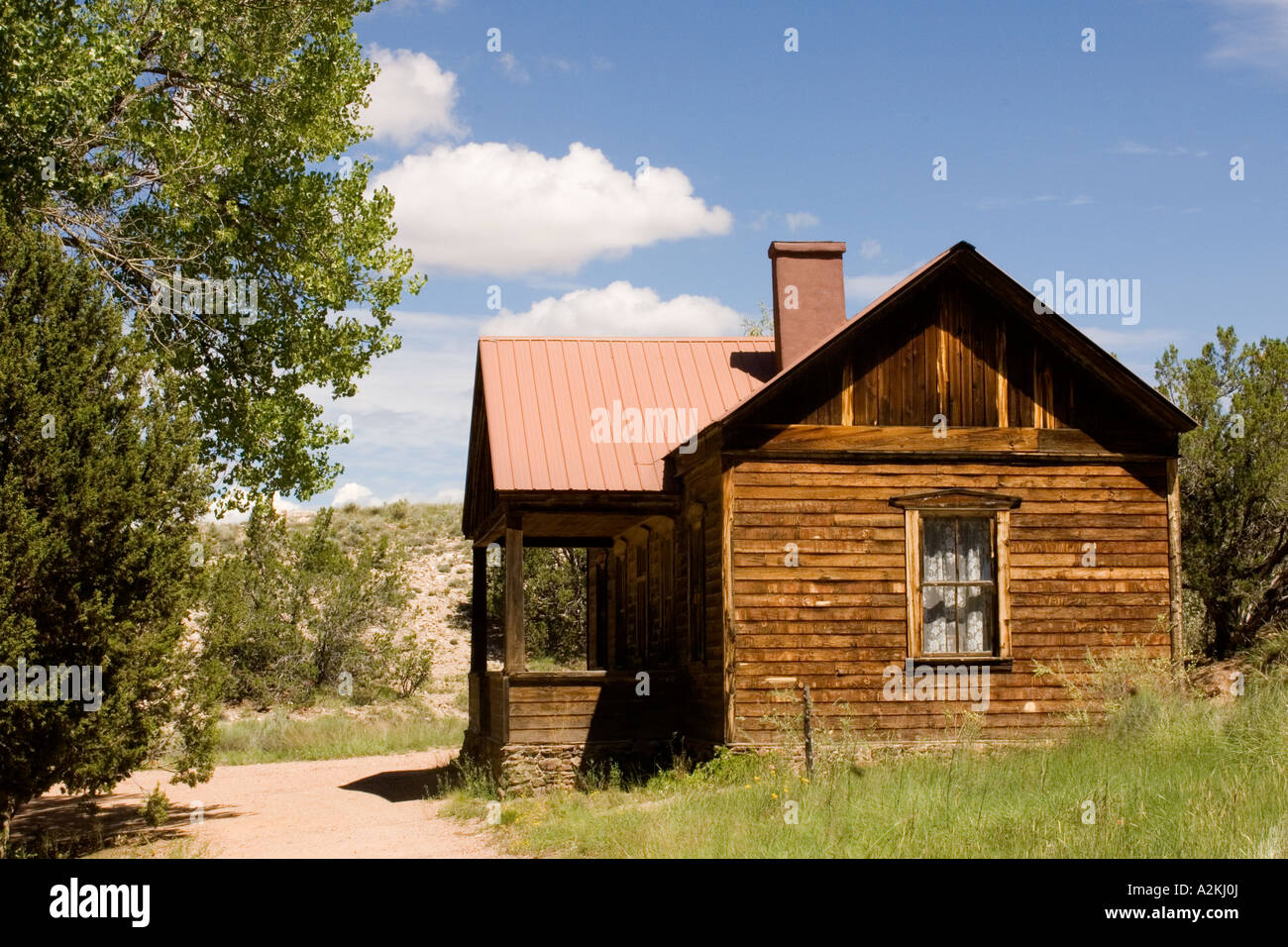 El Rancho de Las Golondrinas is a living history museum in New Mexico Stock Photo
