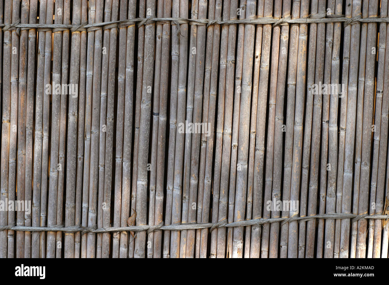 structure of a rushmat as a wall paneling Stock Photo