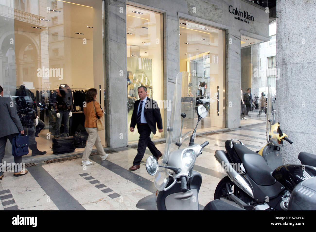 Calvin Klein shop window Milan Lombardy Italy Stock Photo - Alamy
