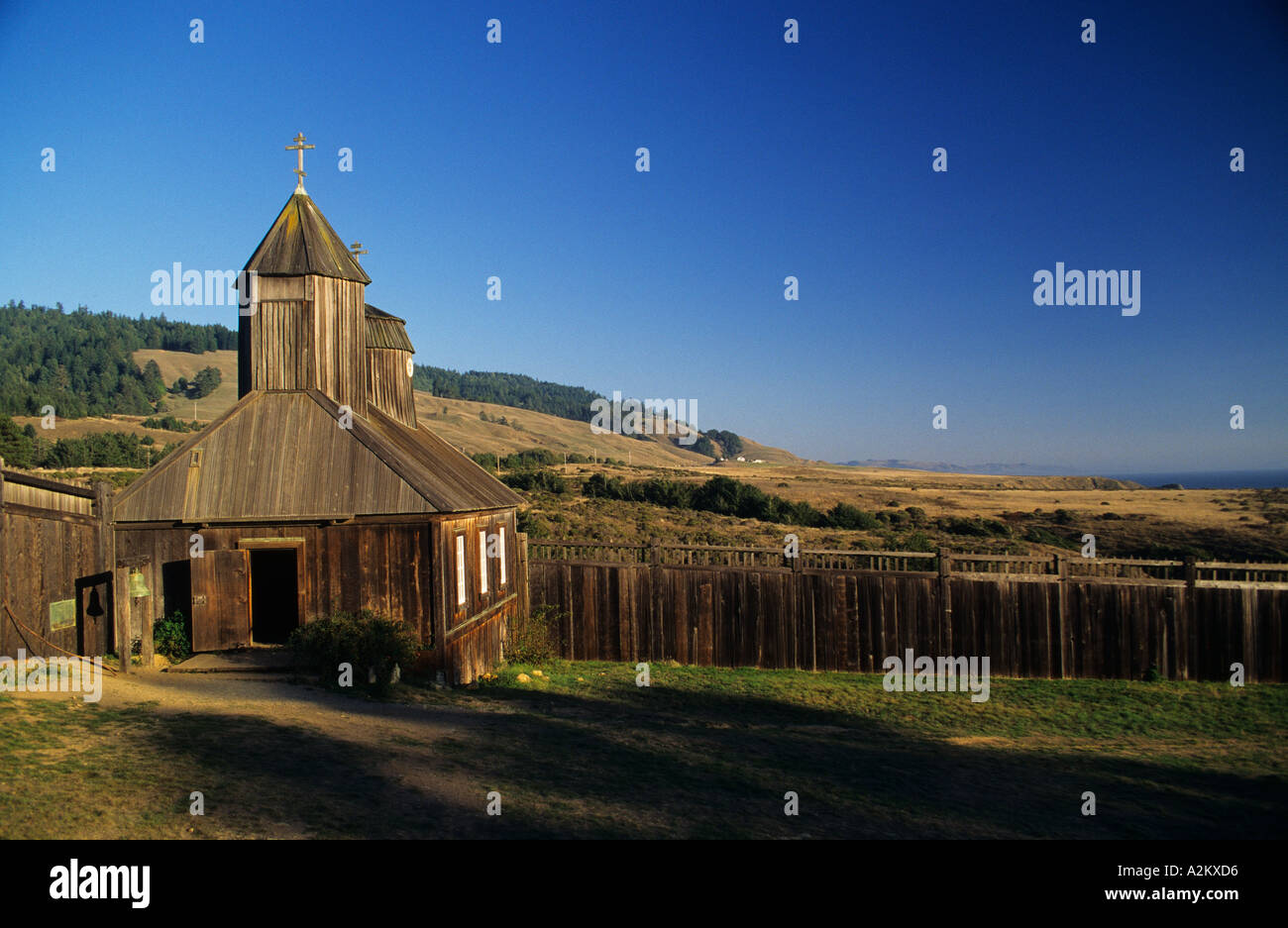 California Fort Ross State Historic Park Russian outpost on North Coast established 1812 Stock Photo
