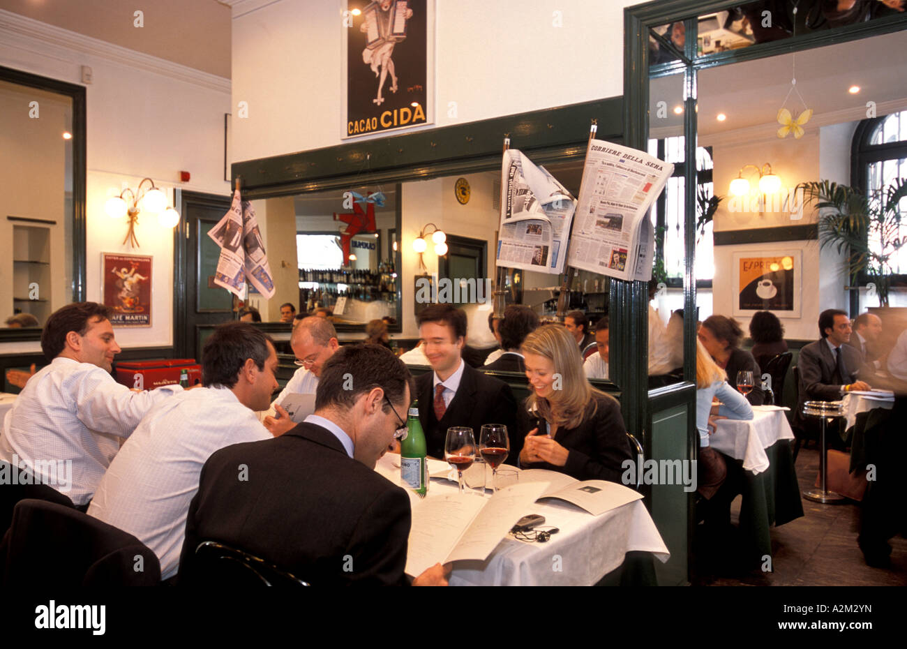 Antica Osteria Stendhal Milan Lombardy Italy Stock Photo