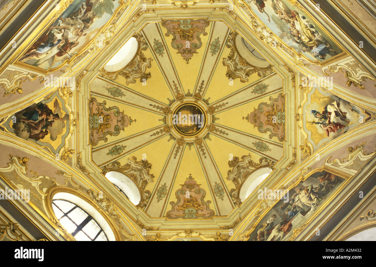 Volta Tiepolo in Colleoni chapel Stock Photo - Alamy