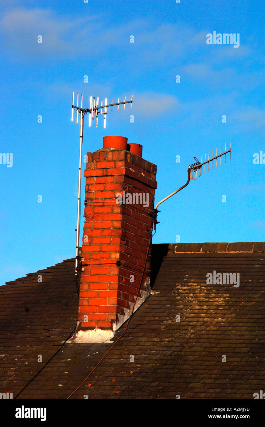 TV Aerials Stock Photo Alamy