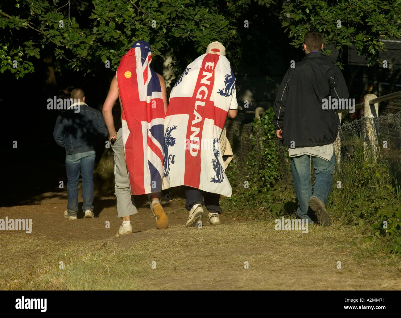 English fans at Le Mans Stock Photo