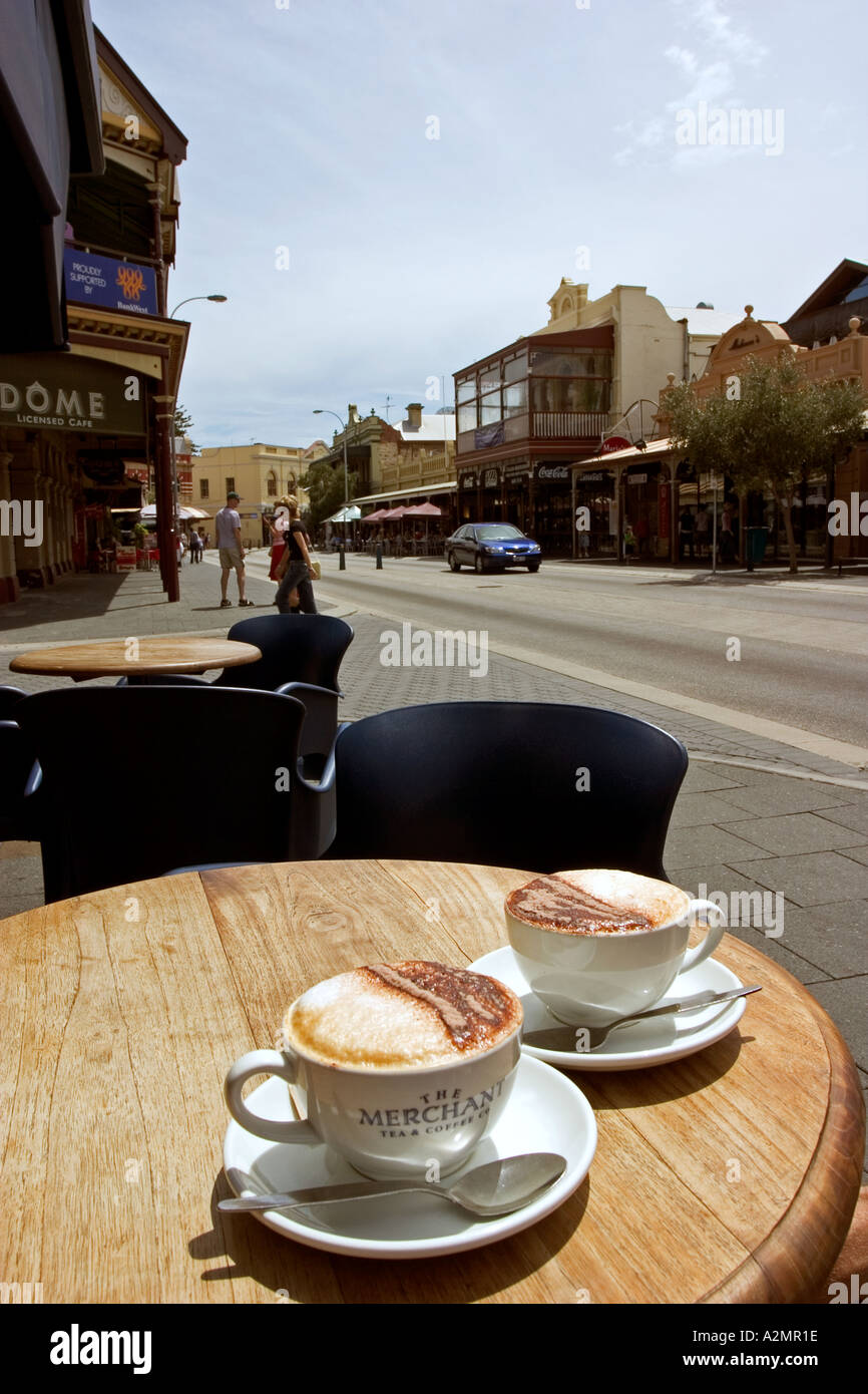 Cappuccino Strip in Fremantle Western Australia Stock Photo
