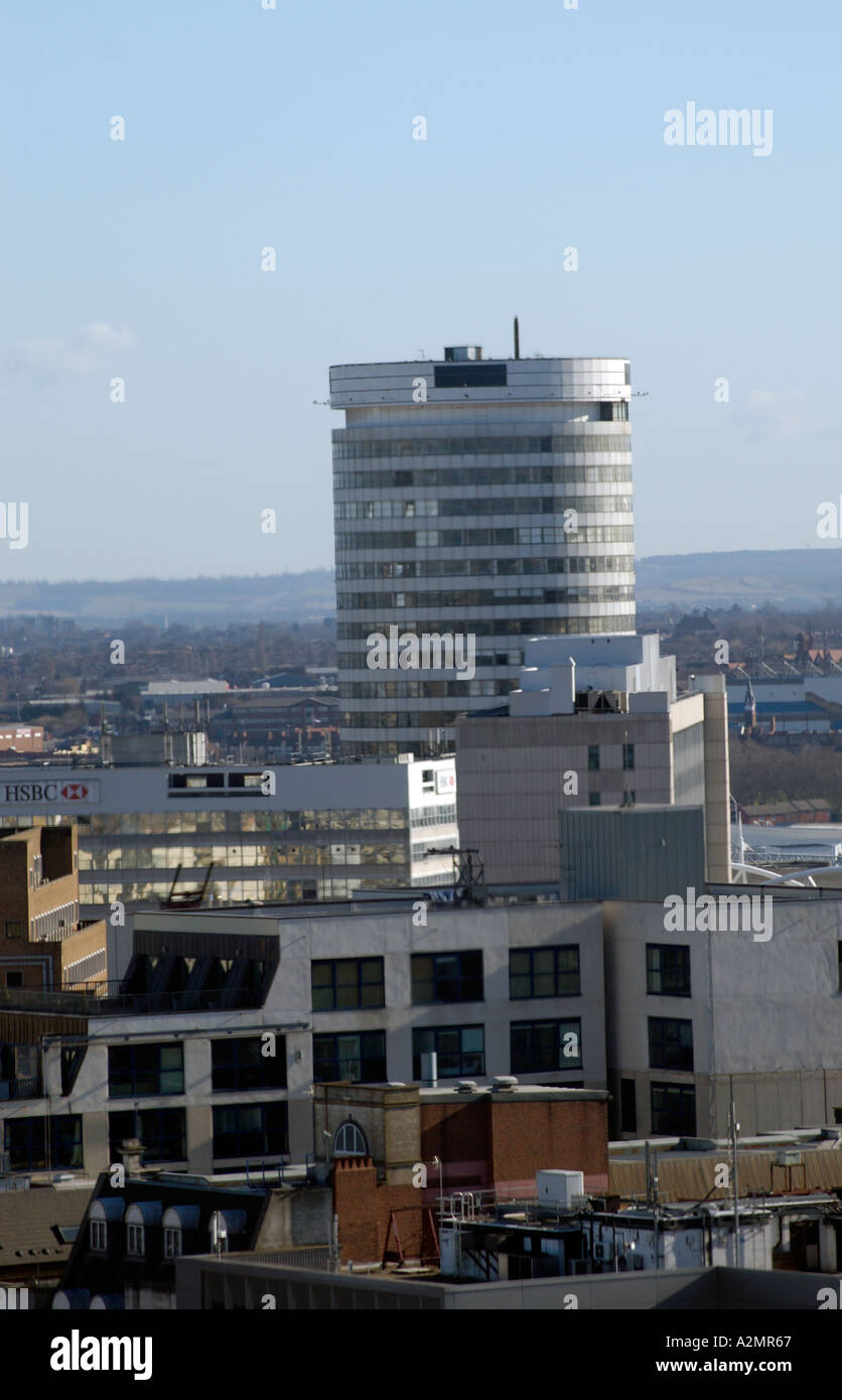 The Routunda and Office buildings Birmingham U K Stock Photo