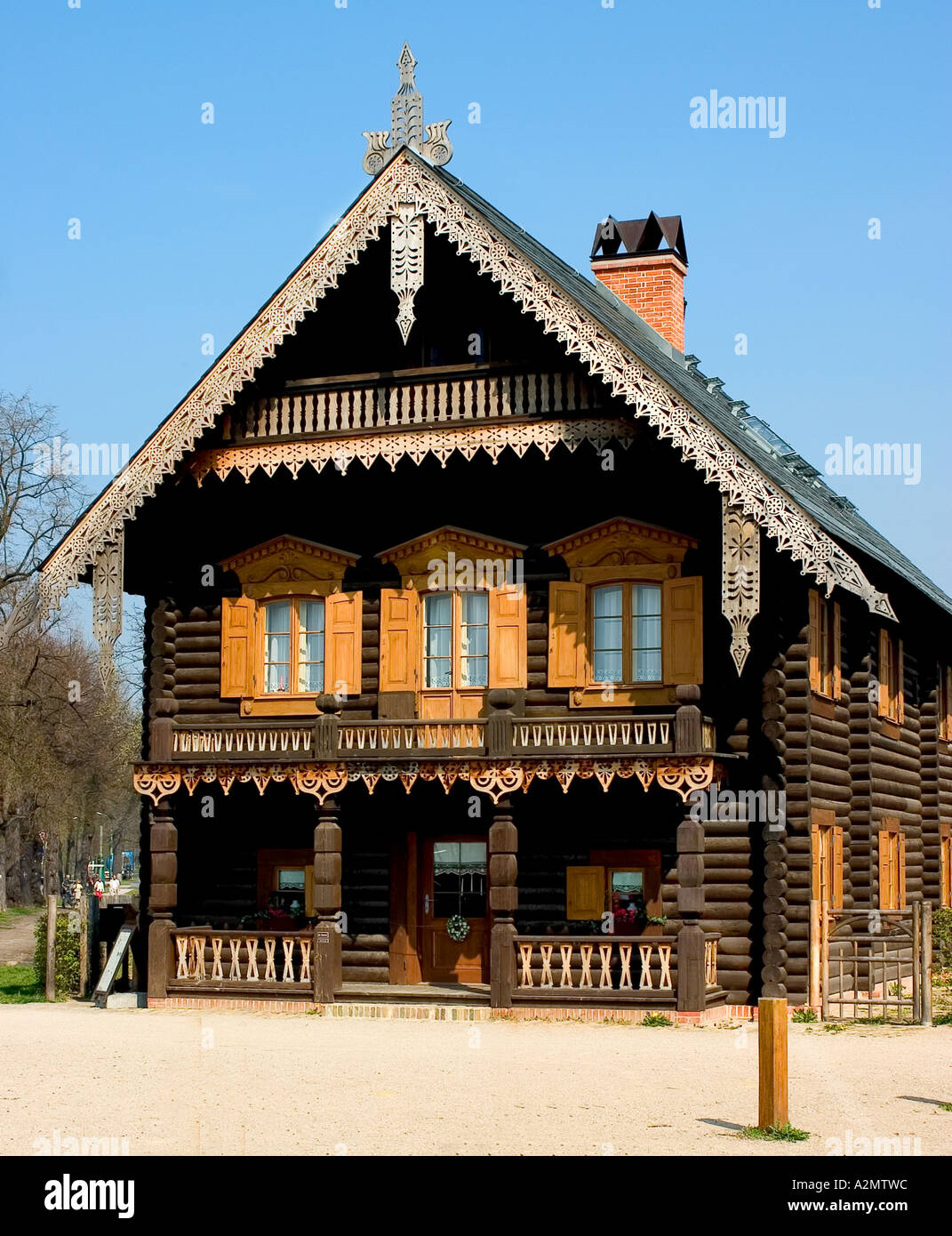 house in Alexandrowka Stock Photo