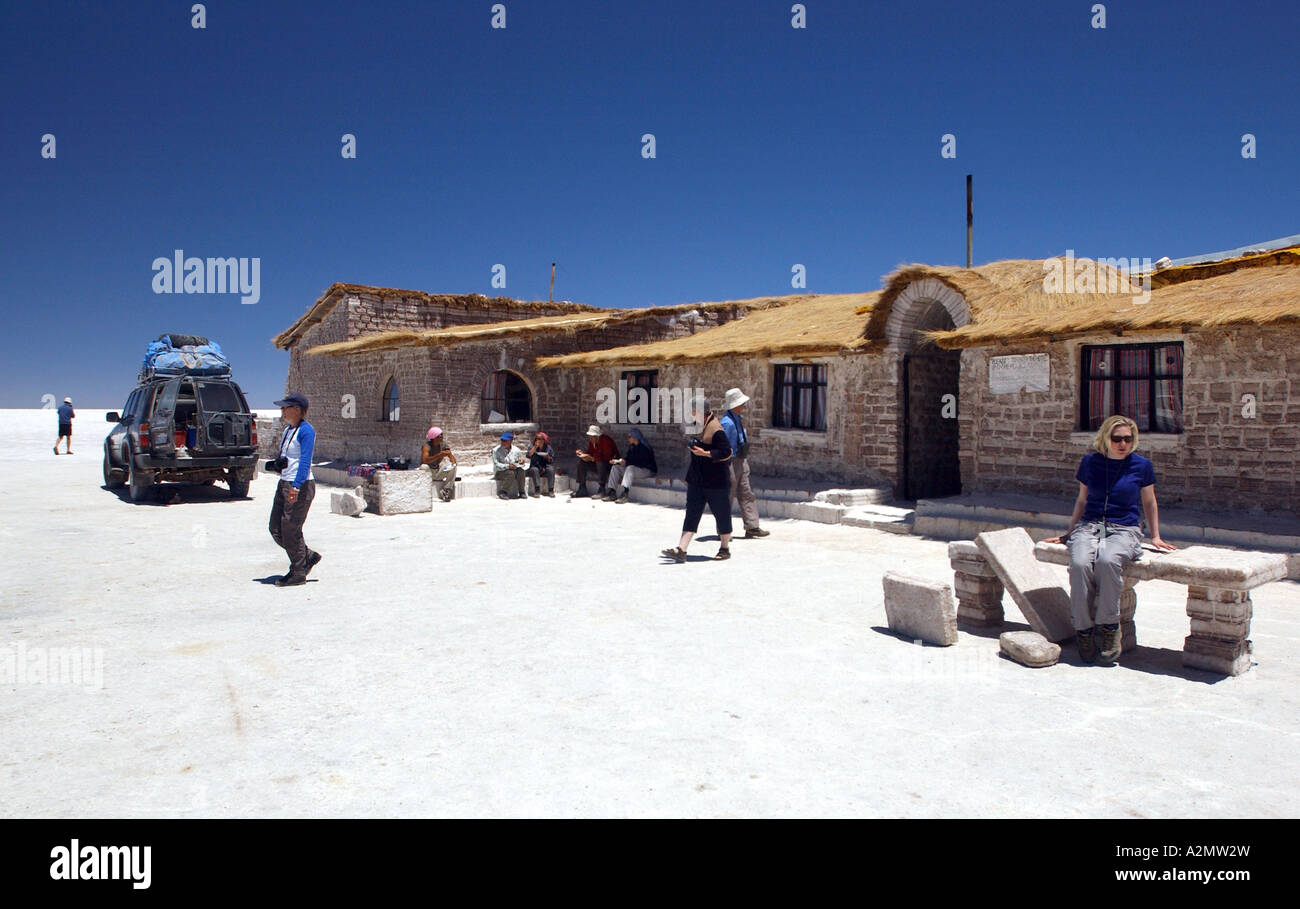 Salt Hotel Salar De Uyuni Salt Flats Bolivia South America Stock 