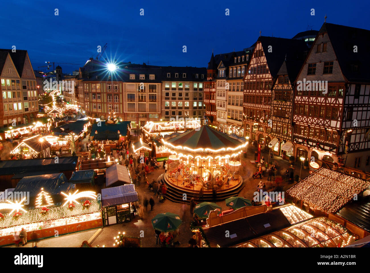 Frankfurt Christmas market, Germany Stock Photo Alamy