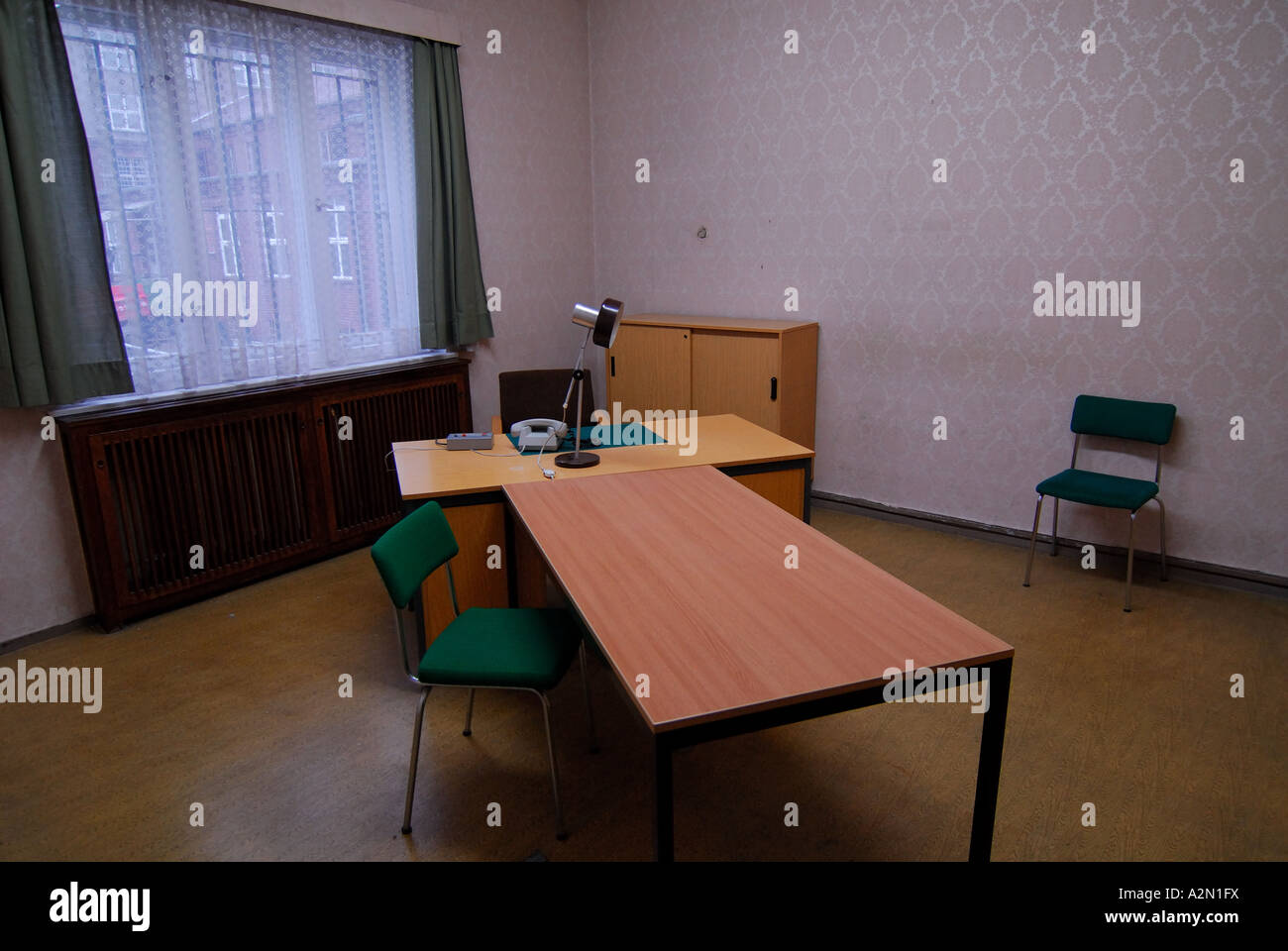 Interrogation Room Former East German Political Prison Stock