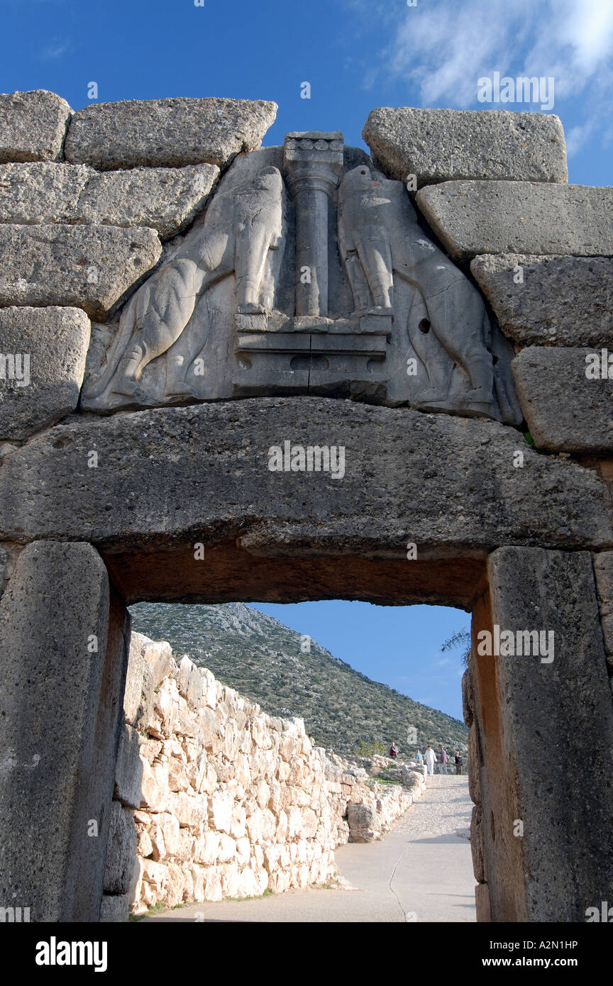 Lion Gate Agamemnon s Citadel Of Mycenae Stock Photo Alamy Lion Gate Agamemnon s Citadel Of Mycenae Stock Photo Alamy
