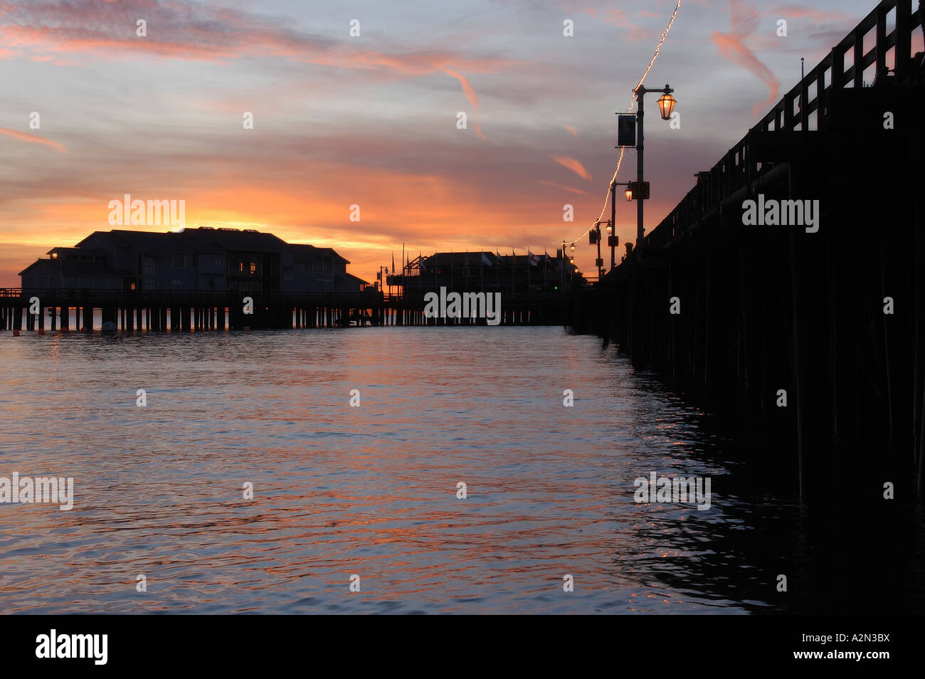 Stearns wharf sunset hi-res stock photography and images - Alamy