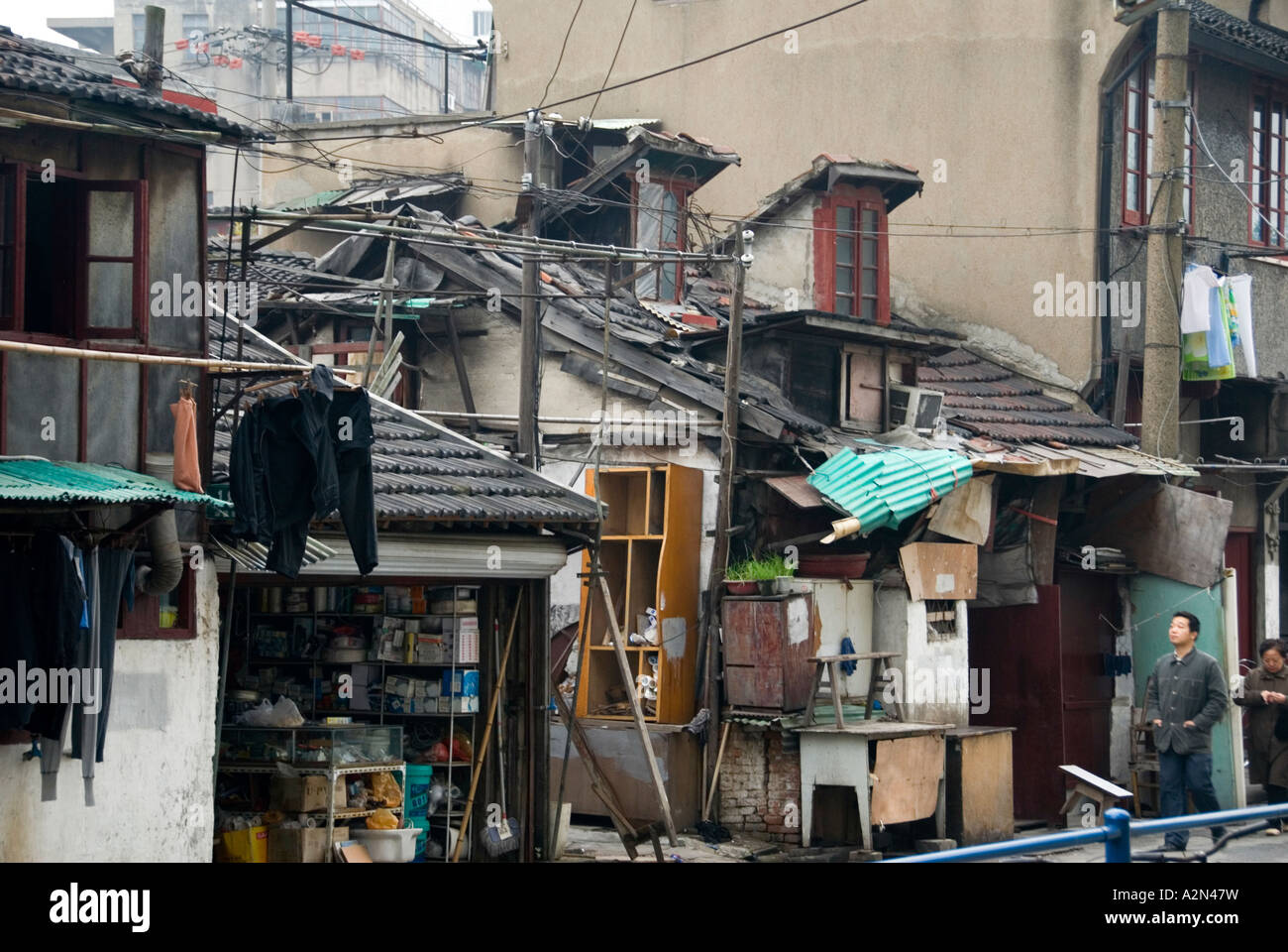 Shanghai slum Stock Photo Alamy