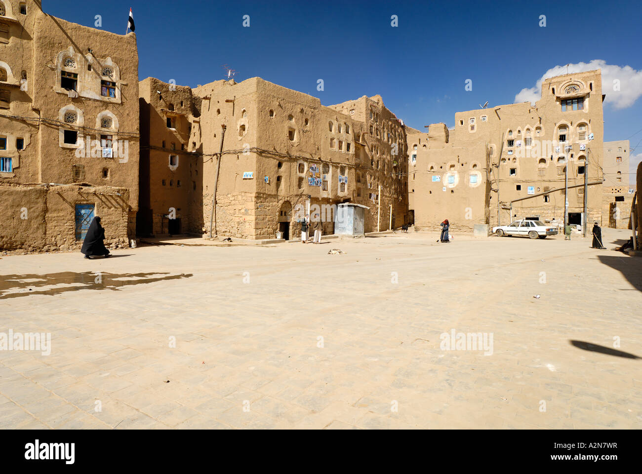 old town of Amran Yemen Stock Photo