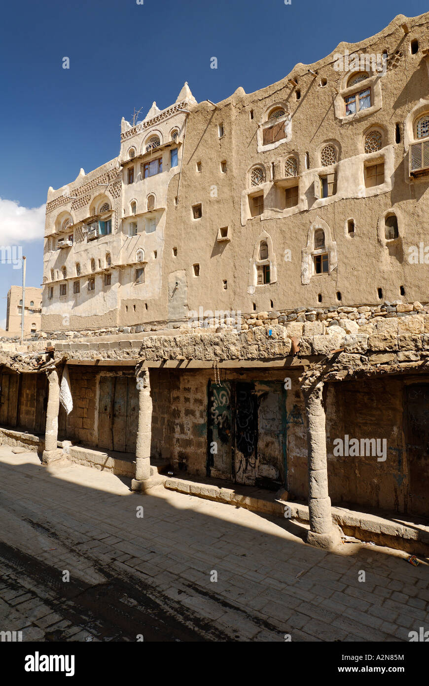old town of Amran Yemen Stock Photo