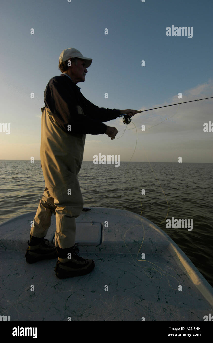 Fly fishing for Sea Trout and Red Drum on Matagorda Bay on the Texas
