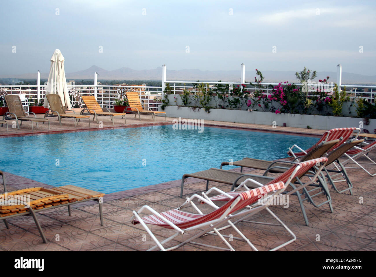 Rooftop Swimming Pool, Cairo, Egypt Stock Photo Alamy