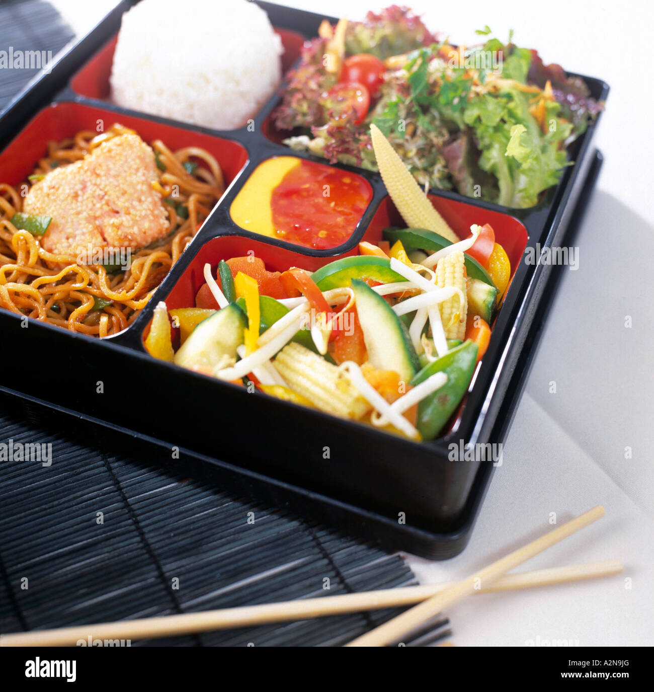 Close-up of Japanese lunch box Stock Photo - Alamy