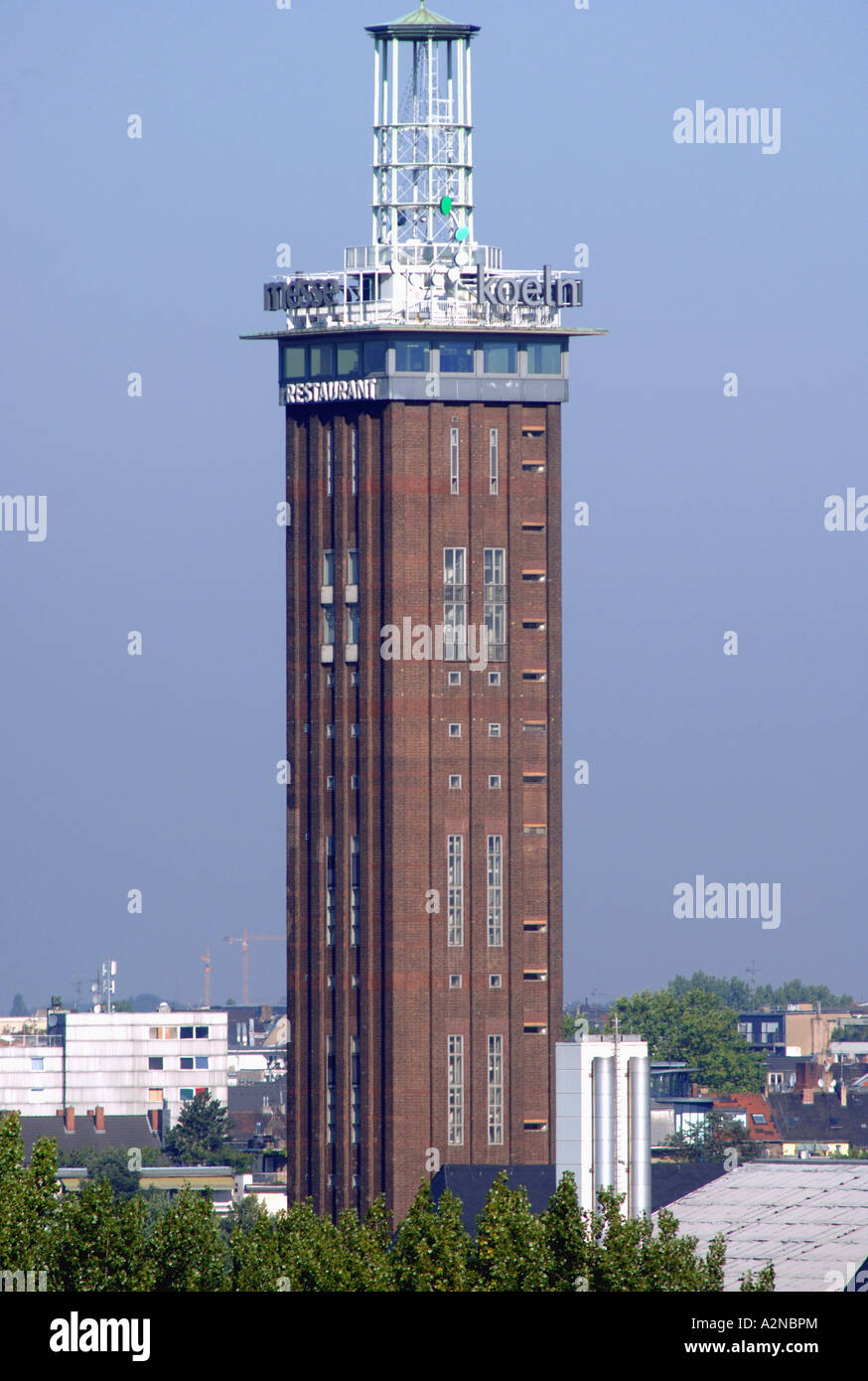 Tower in city, Messeturm Koln, Cologne, North Rhine-Westphalia, Germany Stock Photo