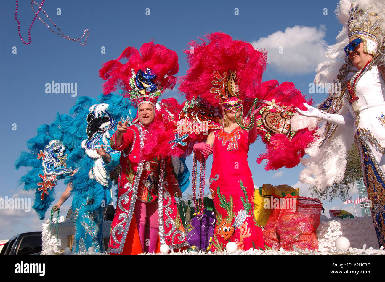 Mardi Gras Fat Tuesday is celebrated in Lake Charles in south western