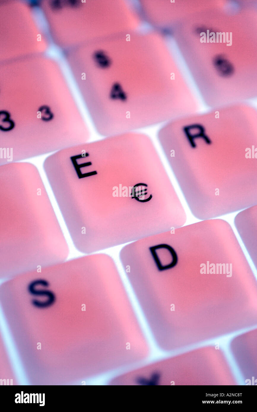 Close-up of keys of computer keyboard Stock Photo - Alamy