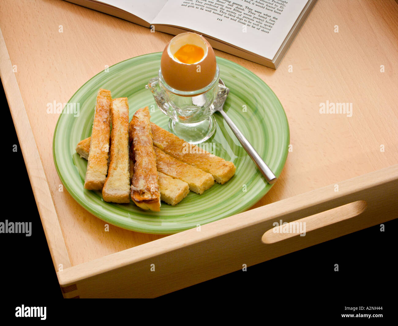 Boiled egg and soldiers Stock Photo Alamy